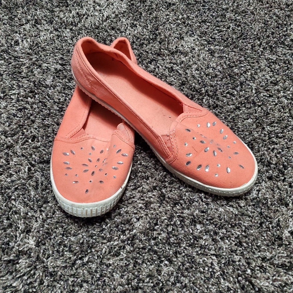 Rhinestone Embellished Loafers